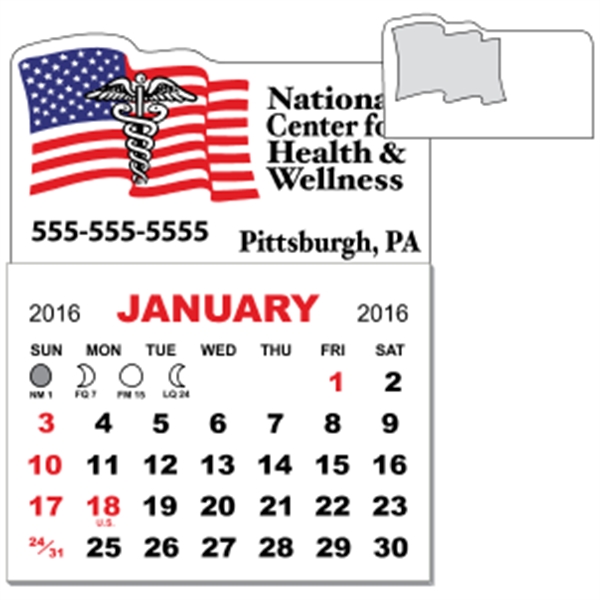 3" x 3.875" magnetic calendar pads with 12 page, 1 month... from ASI 89910 Stouse, LLC