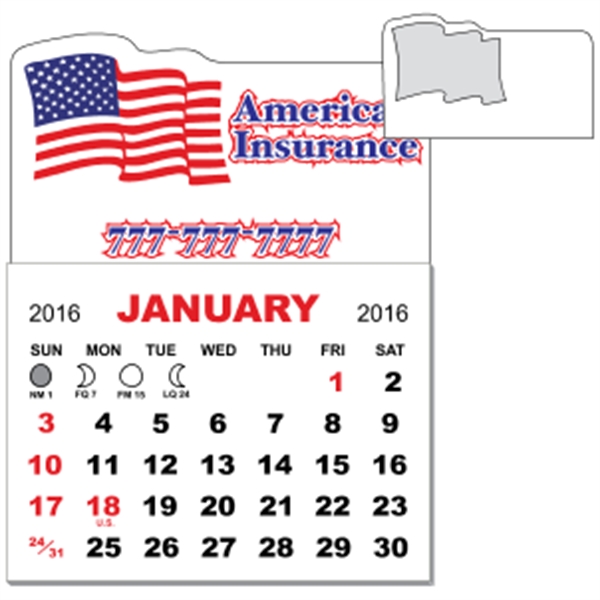3" x 3.875" magnetic calendar pads with 12 page, 1 month... from ASI 89910 Stouse, LLC