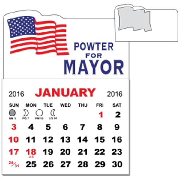 3" x 3.875" magnetic calendar pads with 12 page, 1 month... from ASI 89910 Stouse, LLC