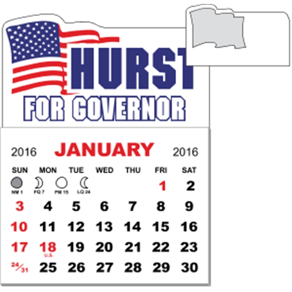 3" x 3.875" magnetic calendar pads with 12 page, 1 month... from ASI 89910 Stouse, LLC