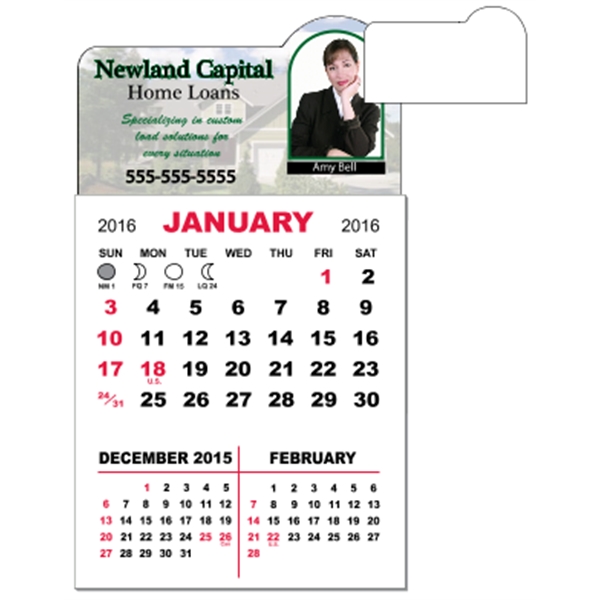 3" x 5.5" magnetic calendar pads with 12 page, 3 month... from ASI 89910 Stouse, LLC
