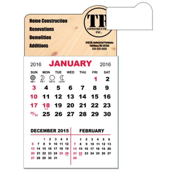 3" x 5.5" magnetic calendar pads with 12 page, 3 month... from ASI 89910 Stouse, LLC