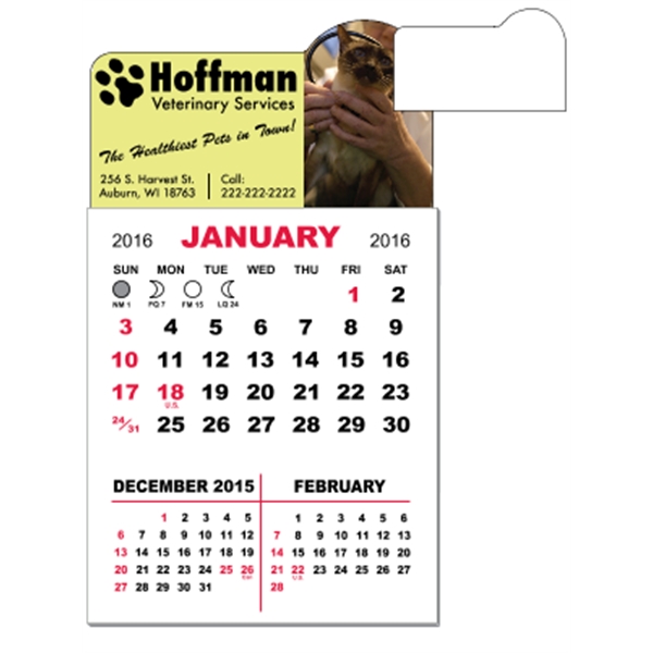 3" x 5.5" magnetic calendar pads with 12 page, 3 month... from ASI 89910 Stouse, LLC