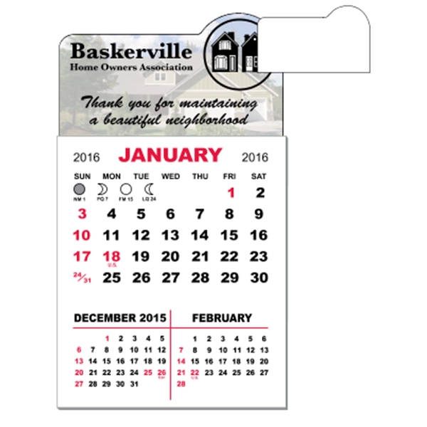 3" x 5.5" magnetic calendar pads with 12 page, 3 month... from ASI 89910 Stouse, LLC