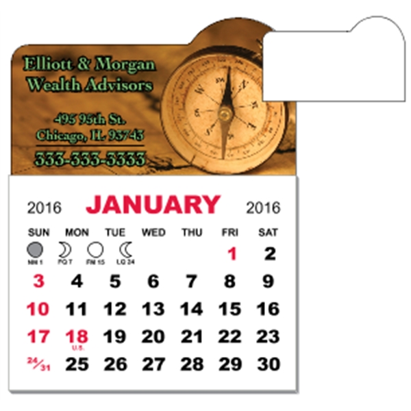 3" x 3.875" magnetic calendar pads with 12 page, 1 month... from ASI 89910 Stouse, LLC