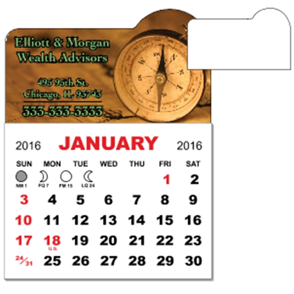 3" x 3.875" magnetic calendar pads with 12 page, 1 month... from ASI 89910 Stouse, LLC
