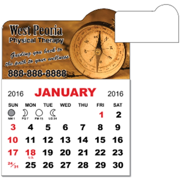 3" x 3.875" magnetic calendar pads with 12 page, 1 month... from ASI 89910 Stouse, LLC
