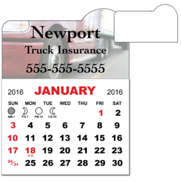 3" x 3.875" magnetic calendar pads with 12 page, 1 month... from ASI 89910 Stouse, LLC