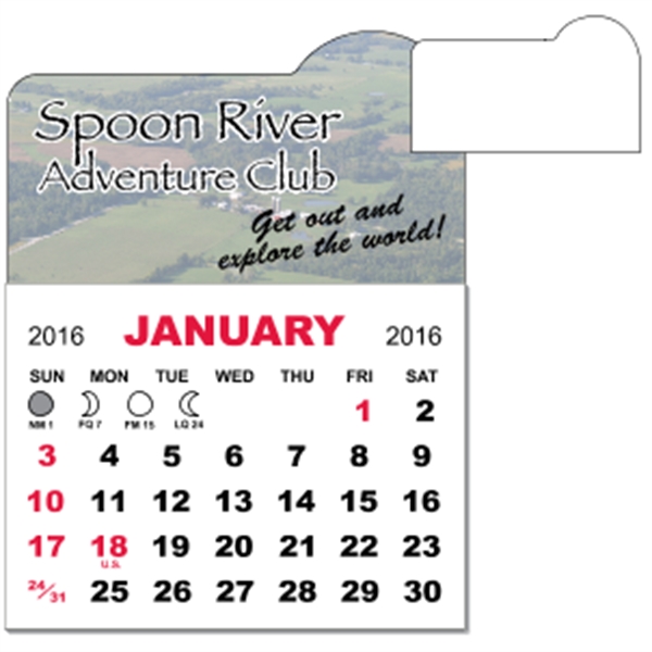 3" x 3.875" magnetic calendar pads with 12 page, 1 month... from ASI 89910 Stouse, LLC