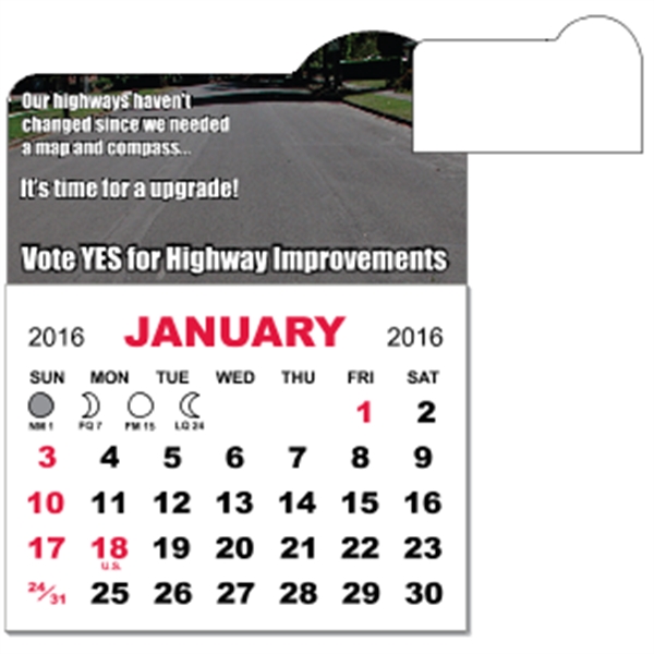 3" x 3.875" magnetic calendar pads with 12 page, 1 month... from ASI 89910 Stouse, LLC