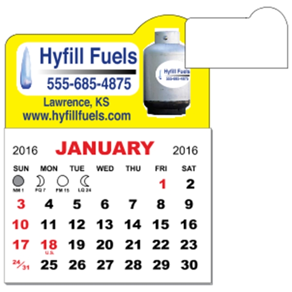 3" x 3.875" magnetic calendar pads with 12 page, 1 month... from ASI 89910 Stouse, LLC