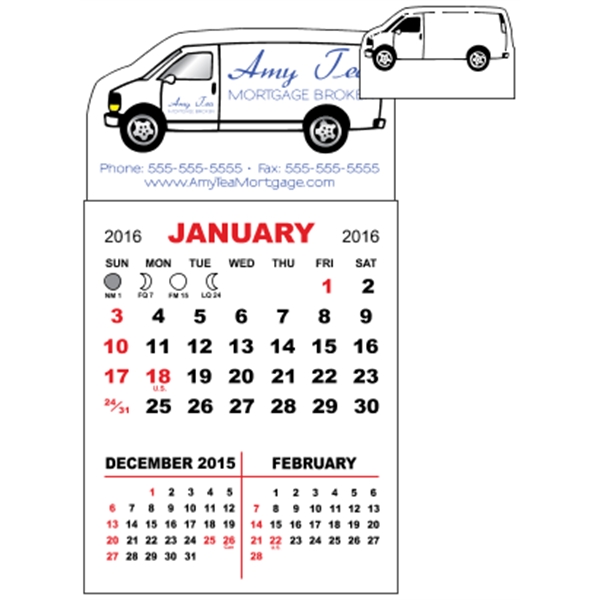 3" x 5.5" magnetic calendar pads with 12 page, 3 month... from ASI 89910 Stouse, LLC