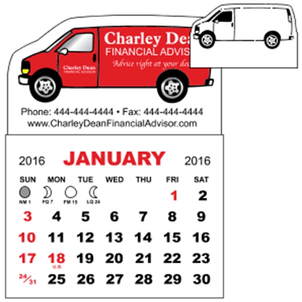 3" x 3.875" magnetic calendar pads with 12 page, 1 month... from ASI 89910 Stouse, LLC