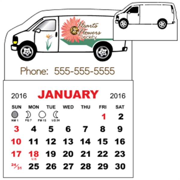 3" x 3.875" magnetic calendar pads with 12 page, 1 month... from ASI 89910 Stouse, LLC