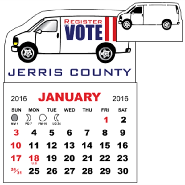 3" x 3.875" magnetic calendar pads with 12 page, 1 month... from ASI 89910 Stouse, LLC