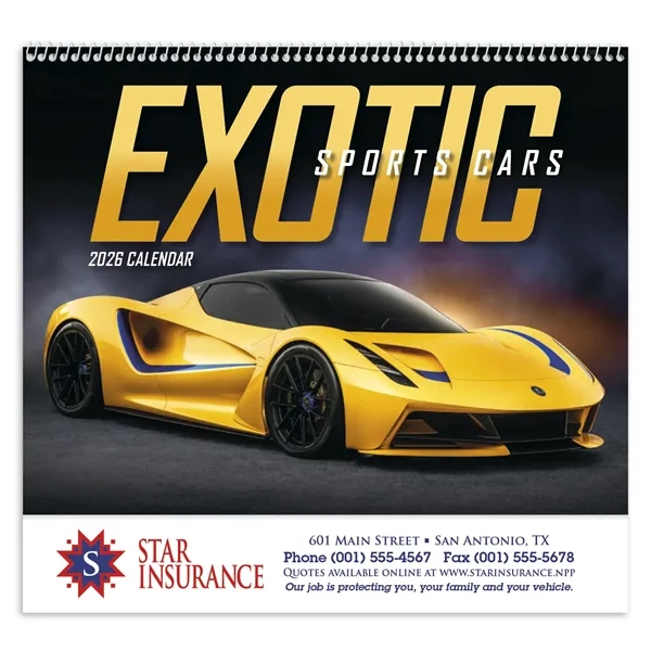 Exotic Sports Cars - Spiral... from ASI 40480 Koozie Group / Norwood Triumph Calendar