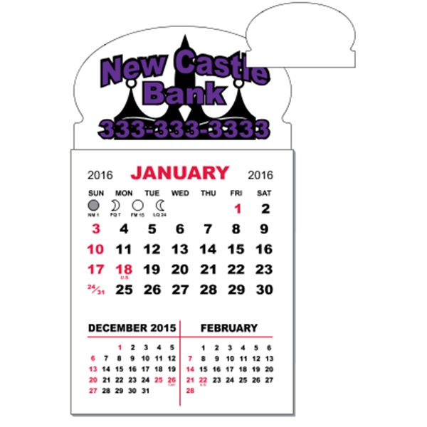 3" x 5.5" calendar pad with 12 pages of three month... from ASI 89910 Stouse, LLC