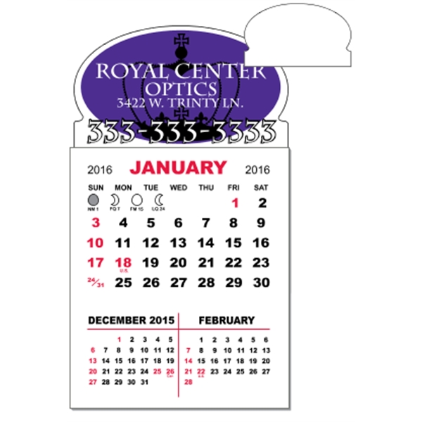 3" x 5.5" calendar pad with 12 pages of three month... from ASI 89910 Stouse, LLC