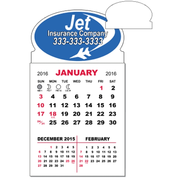 3" x 5.5" calendar pad with 12 pages of three month... from ASI 89910 Stouse, LLC