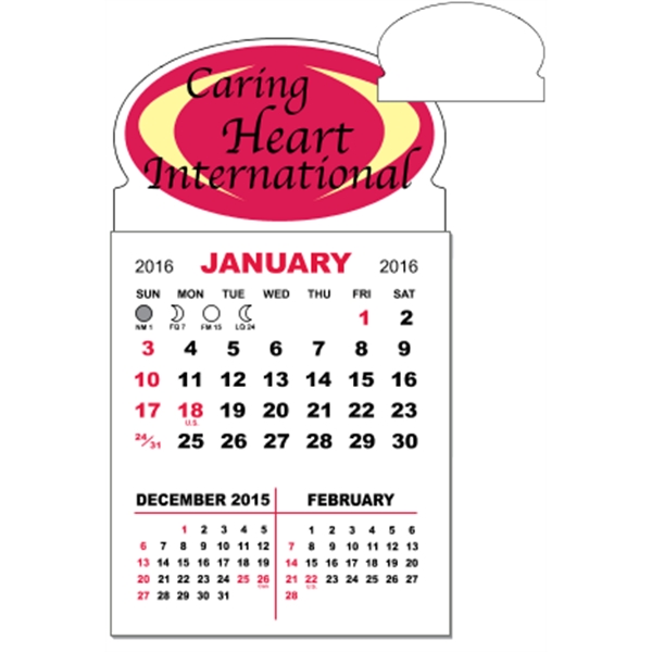 3" x 5.5" calendar pad with 12 pages of three month... from ASI 89910 Stouse, LLC