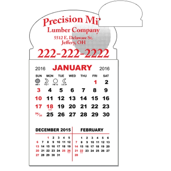 3" x 5.5" calendar pad with 12 pages of three month... from ASI 89910 Stouse, LLC