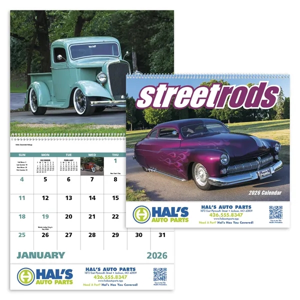 Street Rods - Spiral... from ASI 40480 Koozie Group / Norwood Triumph Calendar