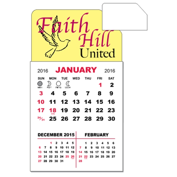 3" x 5.5" calendar pad with 12 pages of three month... from ASI 89910 Stouse, LLC