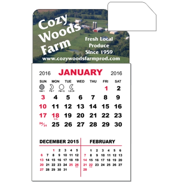 3" x 5.5" calendar pad with 12 pages of three month... from ASI 89910 Stouse, LLC