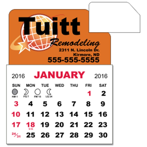 3" x 3.875" calendar pad with 12 pages of one month... from ASI 89910 Stouse, LLC