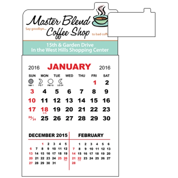 3" x 5.5" calendar pad with 12 pages of three month... from ASI 89910 Stouse, LLC