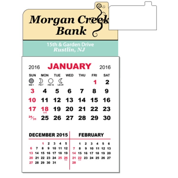 3" x 5.5" calendar pad with 12 pages of three month... from ASI 89910 Stouse, LLC