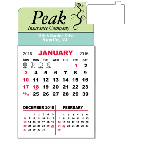 3" x 5.5" calendar pad with 12 pages of three month... from ASI 89910 Stouse, LLC
