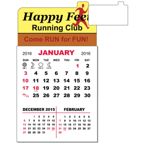 3" x 5.5" calendar pad with 12 pages of three month... from ASI 89910 Stouse, LLC