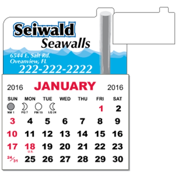 3" x 3.875" calendar pad with 12 pages of one month... from ASI 89910 Stouse, LLC