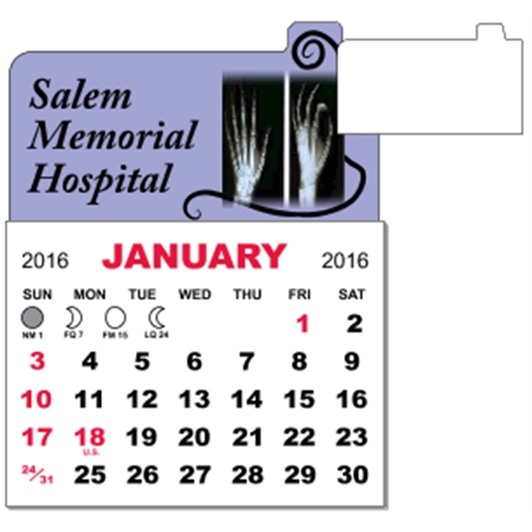 3" x 3.875" calendar pad with 12 pages of one month... from ASI 89910 Stouse, LLC