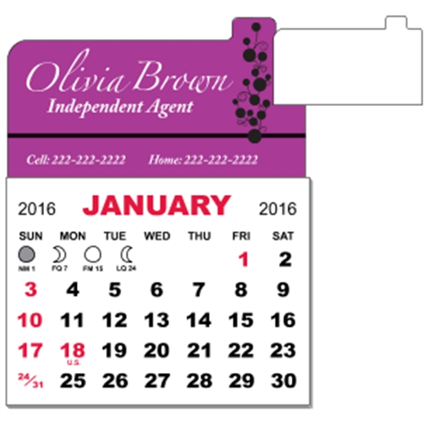 3" x 3.875" calendar pad with 12 pages of one month... from ASI 89910 Stouse, LLC