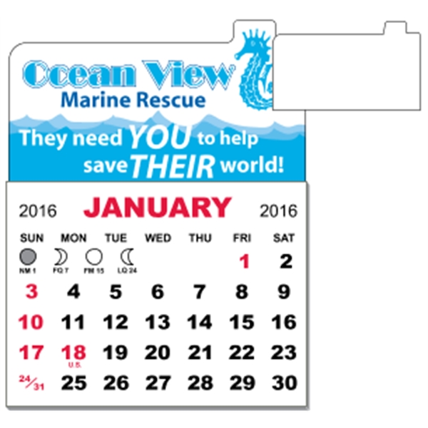 3" x 3.875" calendar pad with 12 pages of one month... from ASI 89910 Stouse, LLC
