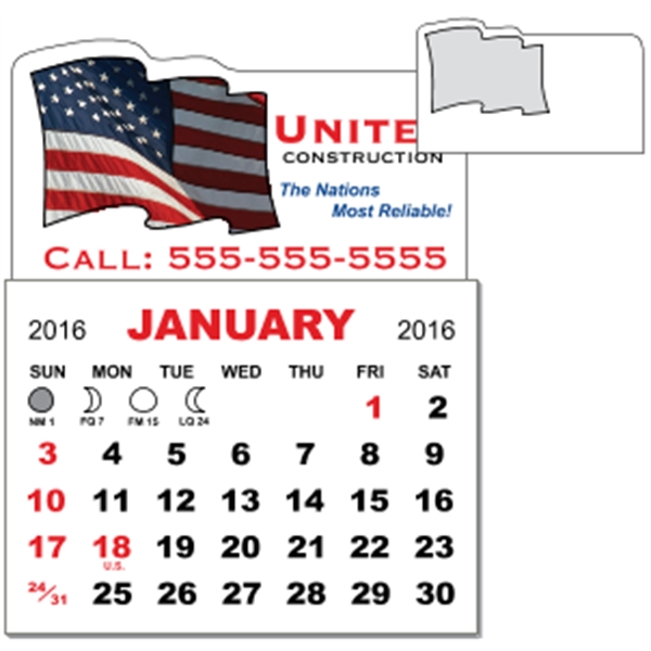 3" x 3.875" calendar pad with 12 pages of one month... from ASI 89910 Stouse, LLC
