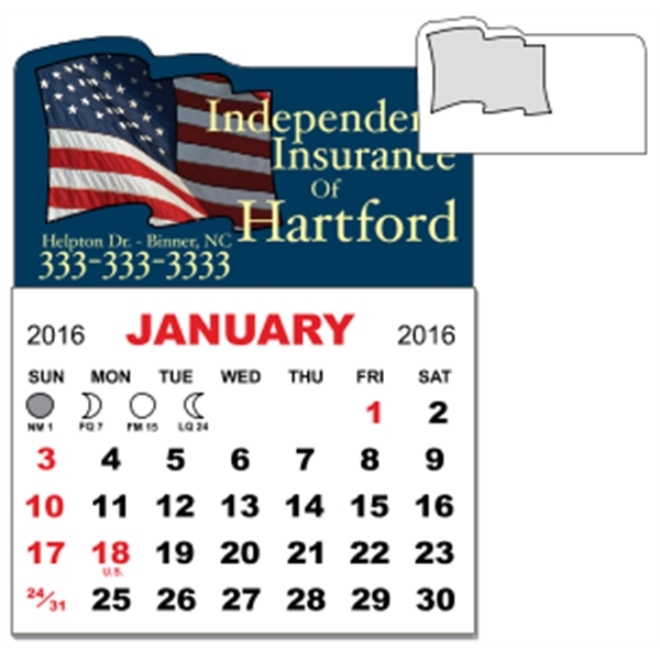 3" x 3.875" calendar pad with 12 pages of one month... from ASI 89910 Stouse, LLC