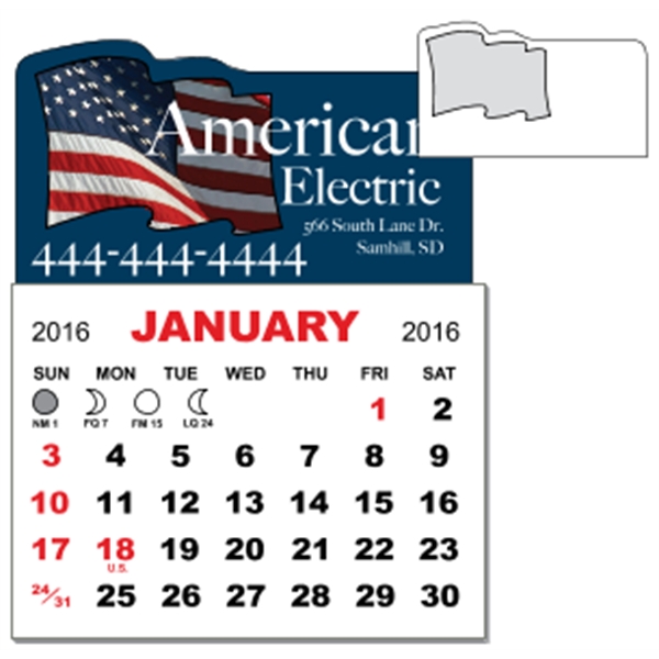 3" x 3.875" calendar pad with 12 pages of one month... from ASI 89910 Stouse, LLC