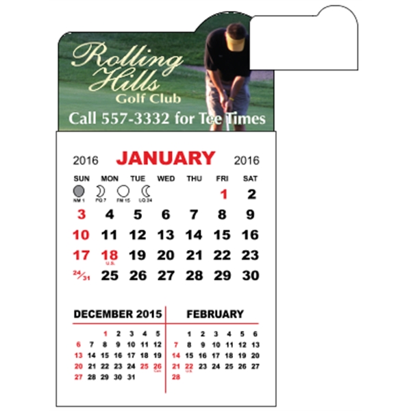 3" x 5.5" calendar pad with 12 pages of three month... from ASI 89910 Stouse, LLC