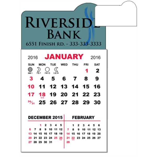 3" x 5.5" calendar pad with 12 pages of three month... from ASI 89910 Stouse, LLC
