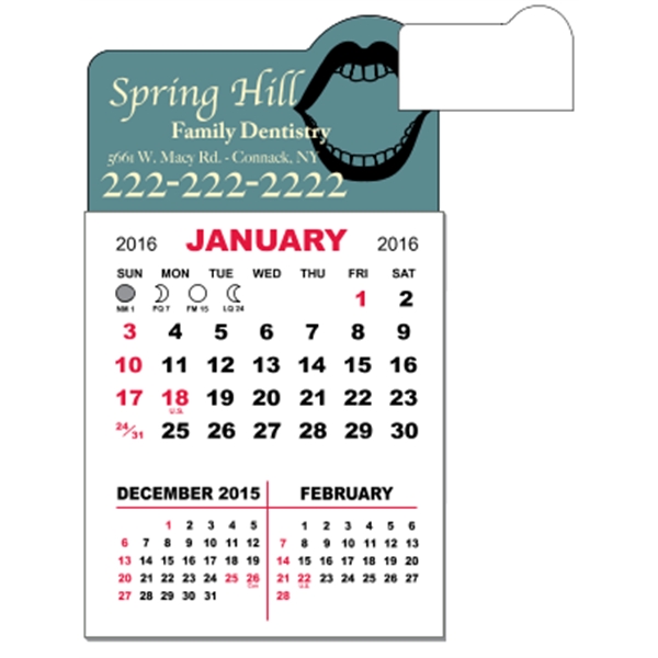 3" x 5.5" calendar pad with 12 pages of three month... from ASI 89910 Stouse, LLC