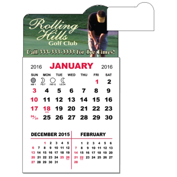 3" x 5.5" calendar pad with 12 pages of three month... from ASI 89910 Stouse, LLC