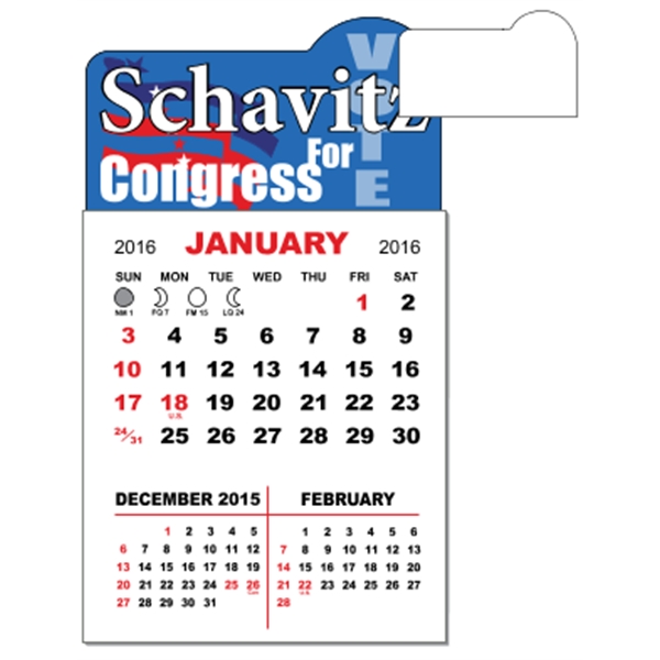 3" x 5.5" calendar pad with 12 pages of three month... from ASI 89910 Stouse, LLC