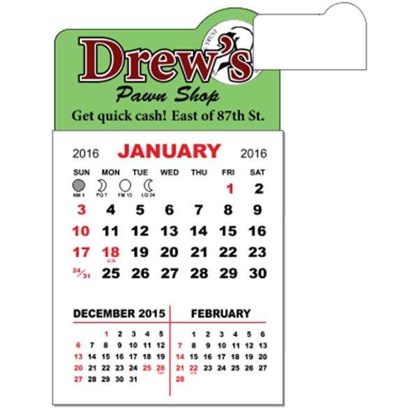 3" x 5.5" calendar pad with 12 pages of three month... from ASI 89910 Stouse, LLC