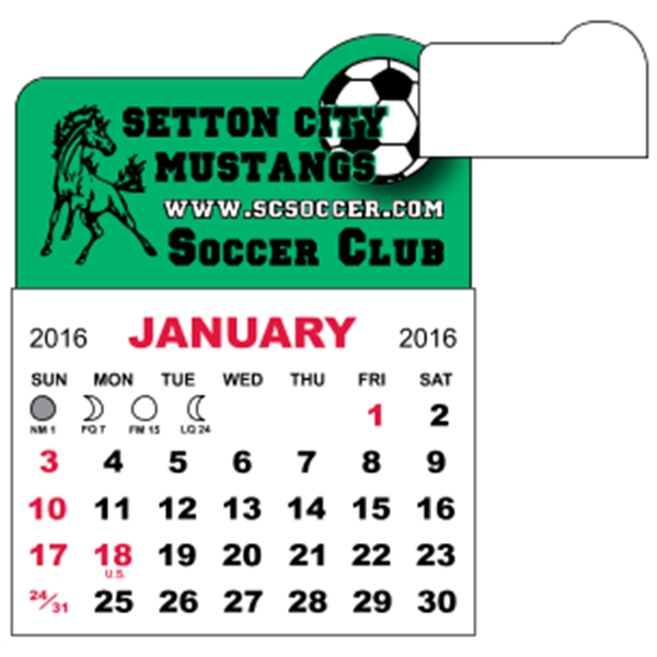 3" x 3.875" calendar pad with 12 pages of one month... from ASI 89910 Stouse, LLC