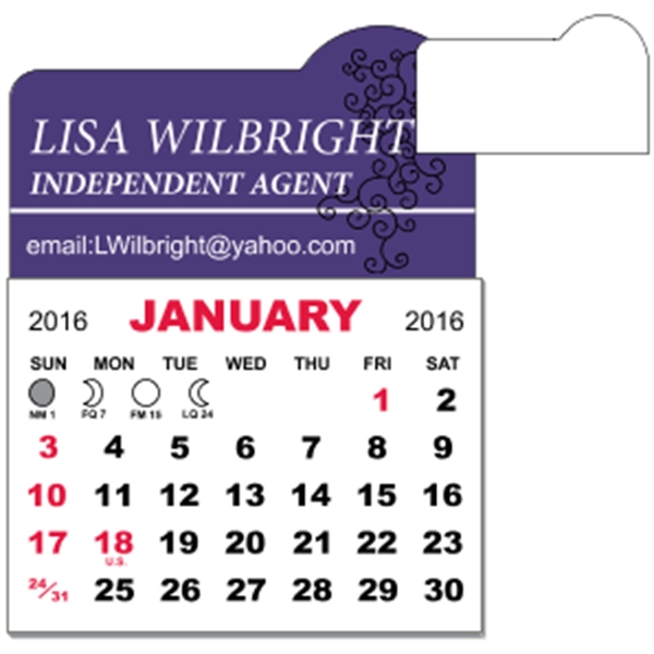 3" x 3.875" calendar pad with 12 pages of one month... from ASI 89910 Stouse, LLC