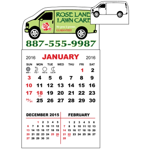 3" x 5.5" adhesive calendar pads with 12 page, 3 month... from ASI 89910 Stouse, LLC