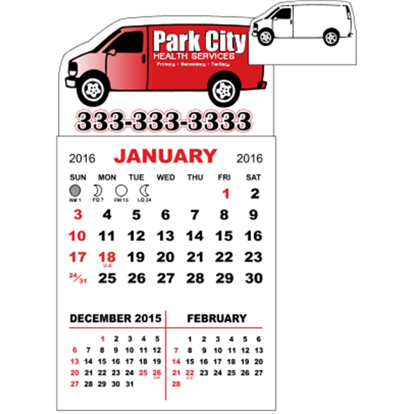 3" x 5.5" adhesive calendar pads with 12 page, 3 month... from ASI 89910 Stouse, LLC
